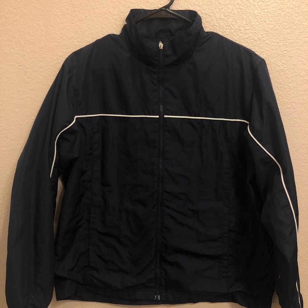 VINTAGE Navy Blue Full-Zip